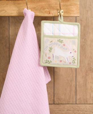 Oh Hoppy Day Potholder Dishtowel, Set of 2