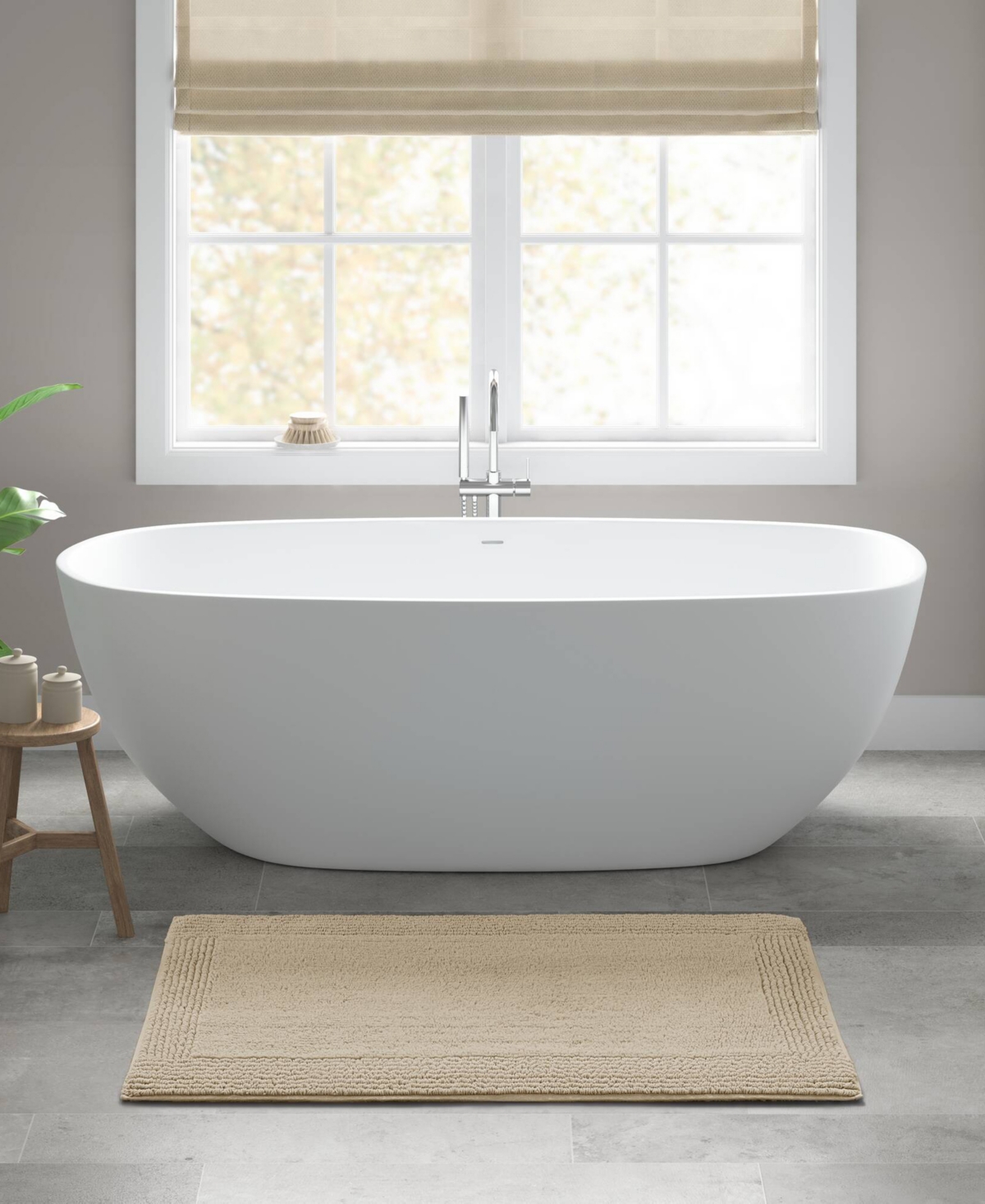 Madison Park Signature Splendor Reversible Tufted Cotton Bath Rug, 24" X 44"