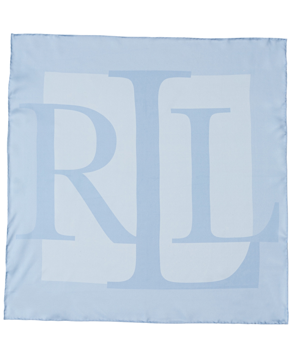 Printed Logo Square Scarf - Cornflower Blue