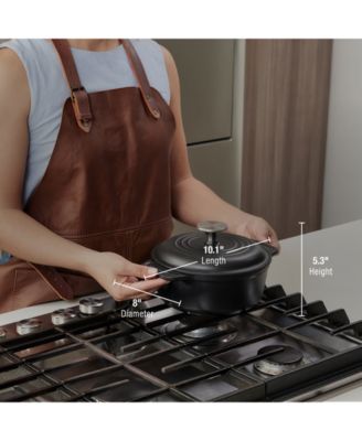 2-Quart Cast Iron Preseasoned Dutch Oven with Lid and Dual Handles