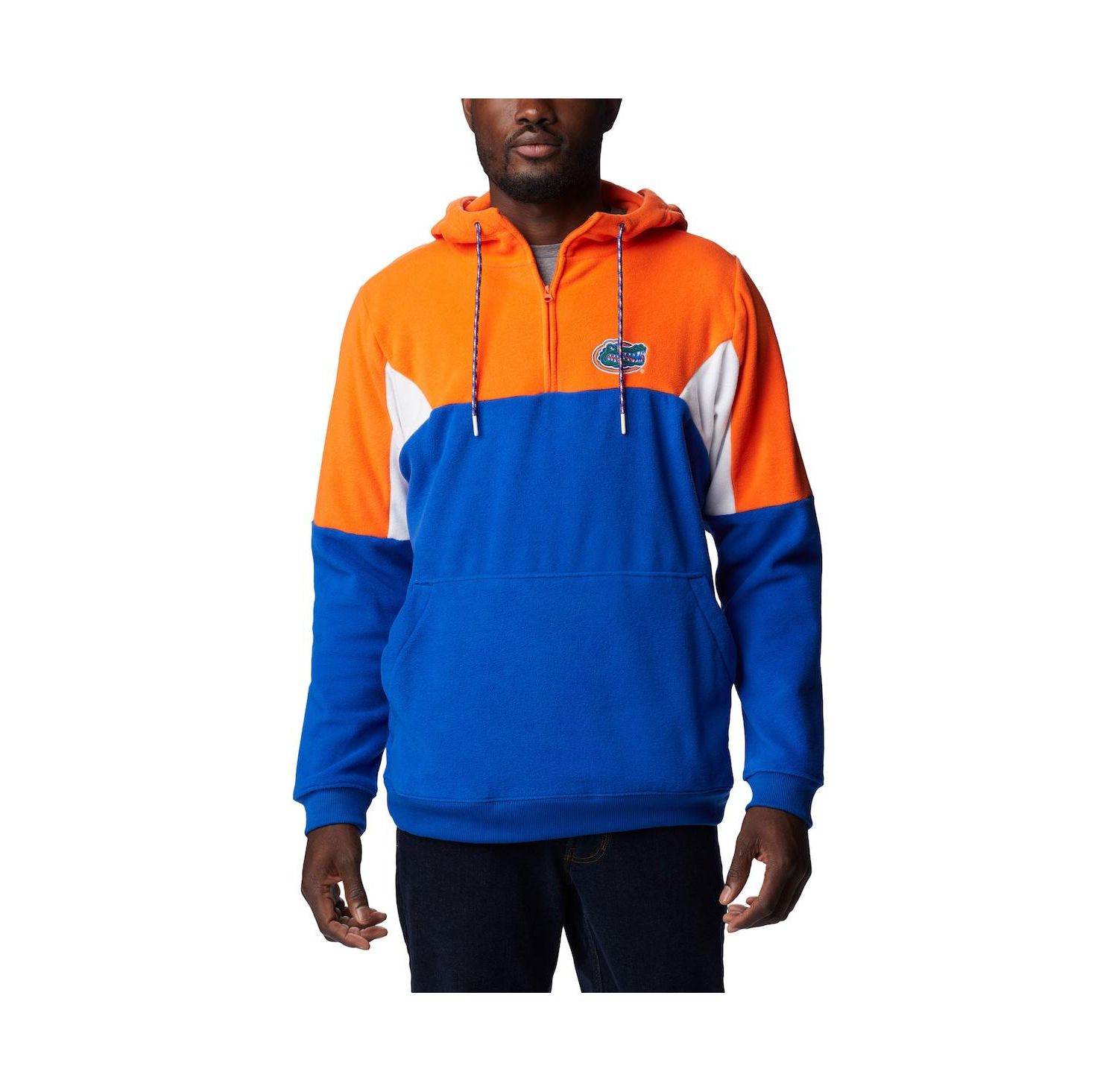 Men's Royal Florida Gators Lodge Quarter-Zip Hoodie