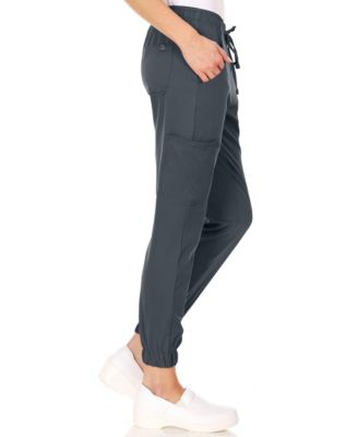 Plus Size Leah 5-Pocket Stretch Cargo Jogger Scrub Pants Yellow 3X Large