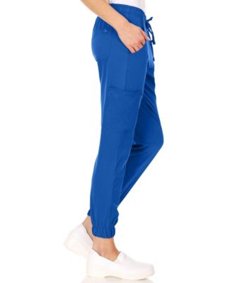 Plus Size Leah 5-Pocket Stretch Cargo Jogger Scrub Pants Yellow 3X Large