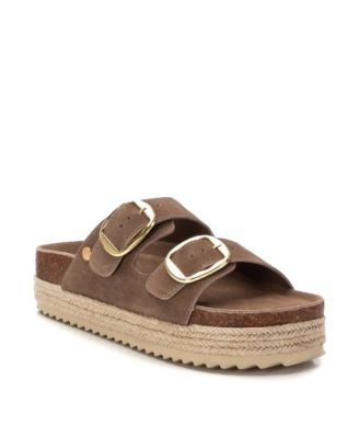 Women's Suede Flat Sandals By XTI