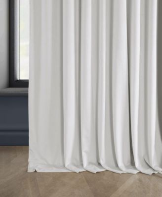 Extra Wide Heritage Plush Velvet Room Darkening Curtain