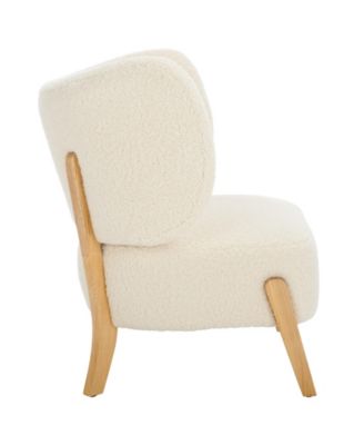  Single Piece  Wood & Upholstered  Accent Chair