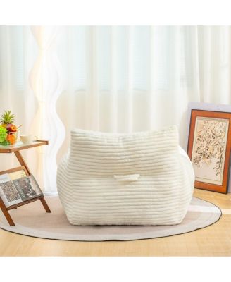 Oversized Bean Bag Chair for Adults with Armrests, Corduroy Sofa Seat for Living Room, Bedroom or Dorm