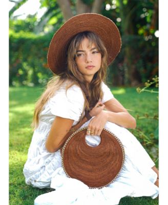 SOLO ESPRESSO Mini Jute Bag With Gold Chain