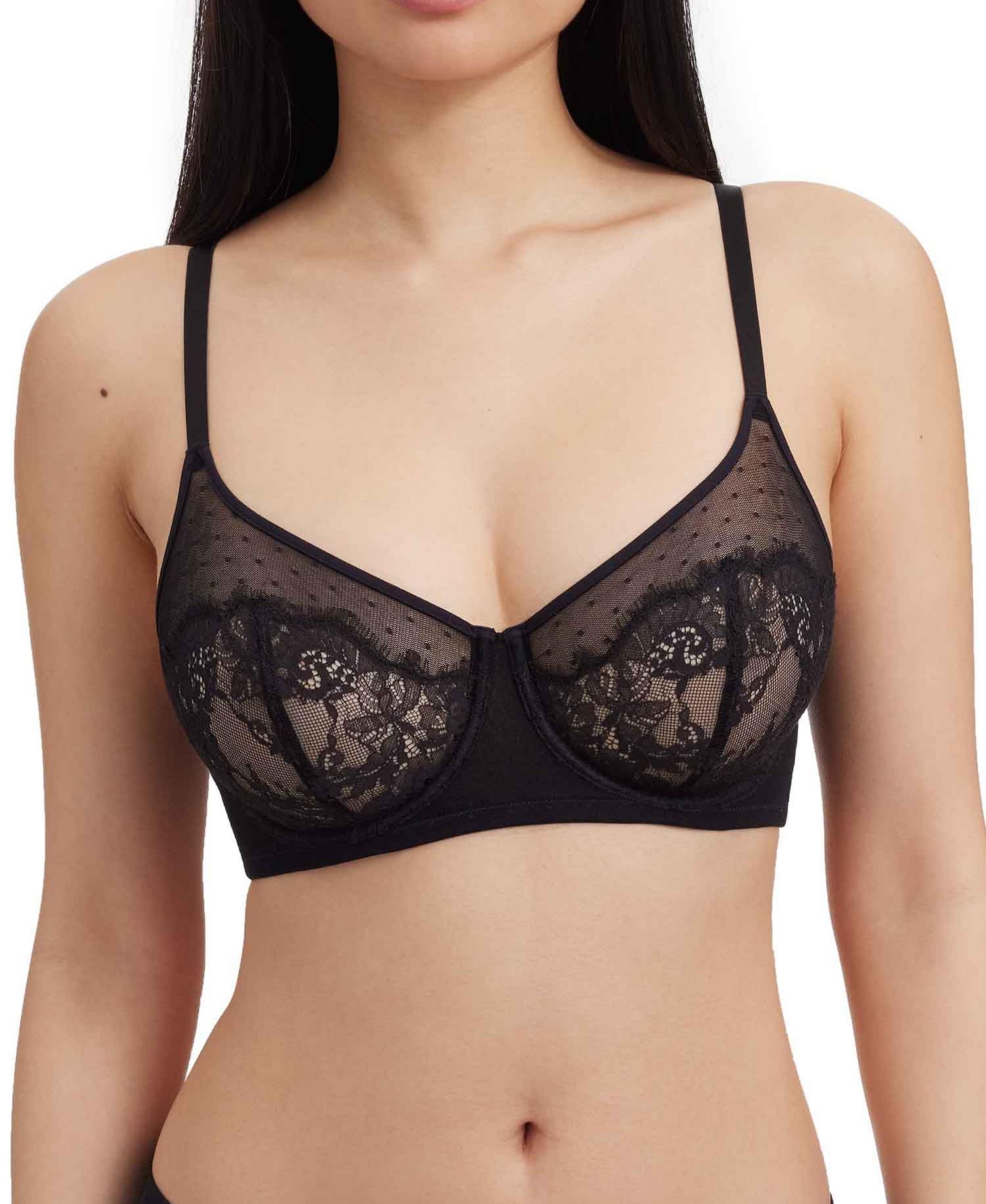 Women's Lace Amour Full Coverage Unlined Back Smoothing Bra
