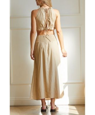 Women's Halter Skirt Set