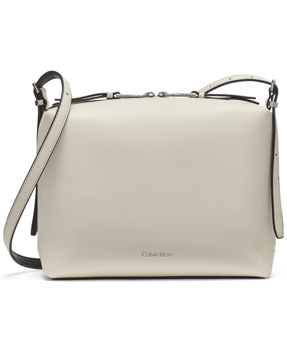 Calvin Klein Lowen Crossbody Bag In Cherub White,black