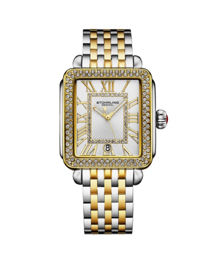 Stuhrling Original Women s VivreLuxe Crystal-Accented Stainless Steel