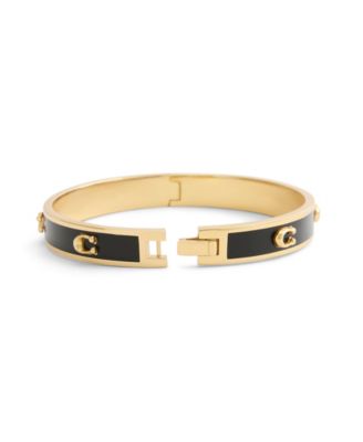 Signature Pegged Enamel Bangle Bracelet