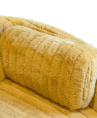 41" Jorvien Modern Chenille Power Swivel Glider Recliner with Pillows