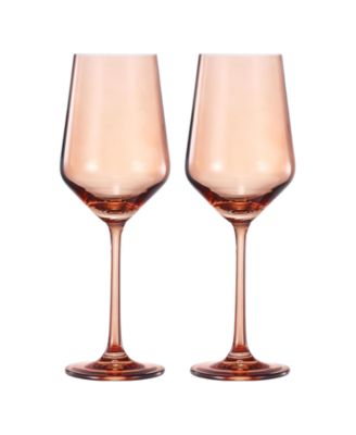 Contemporary Wine Glasses, Set of 2
