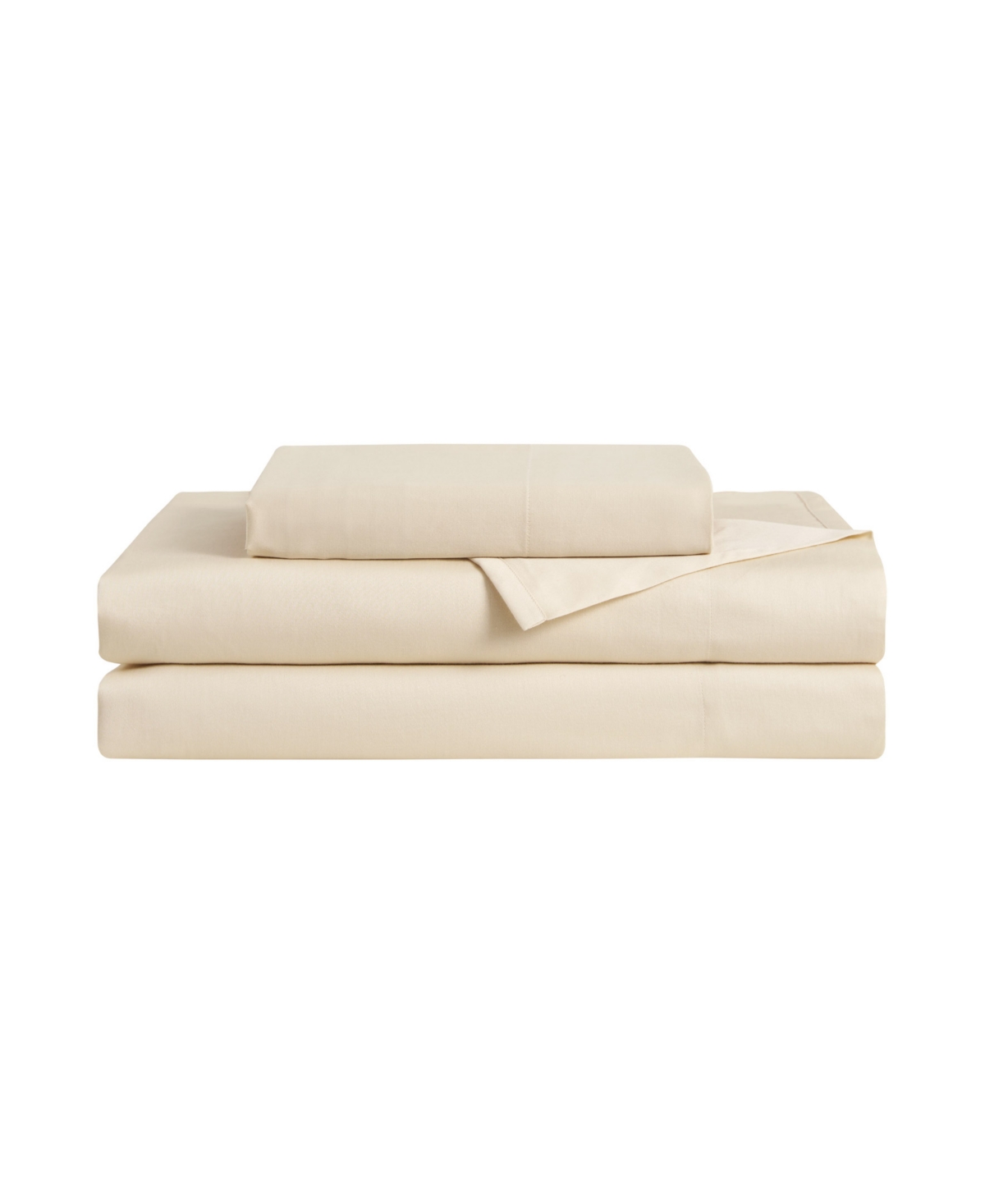 Shop Lucky Brand Serene Slumber 300-thread Count Cotton 3-pc. Sheet Set, Twin In Beige