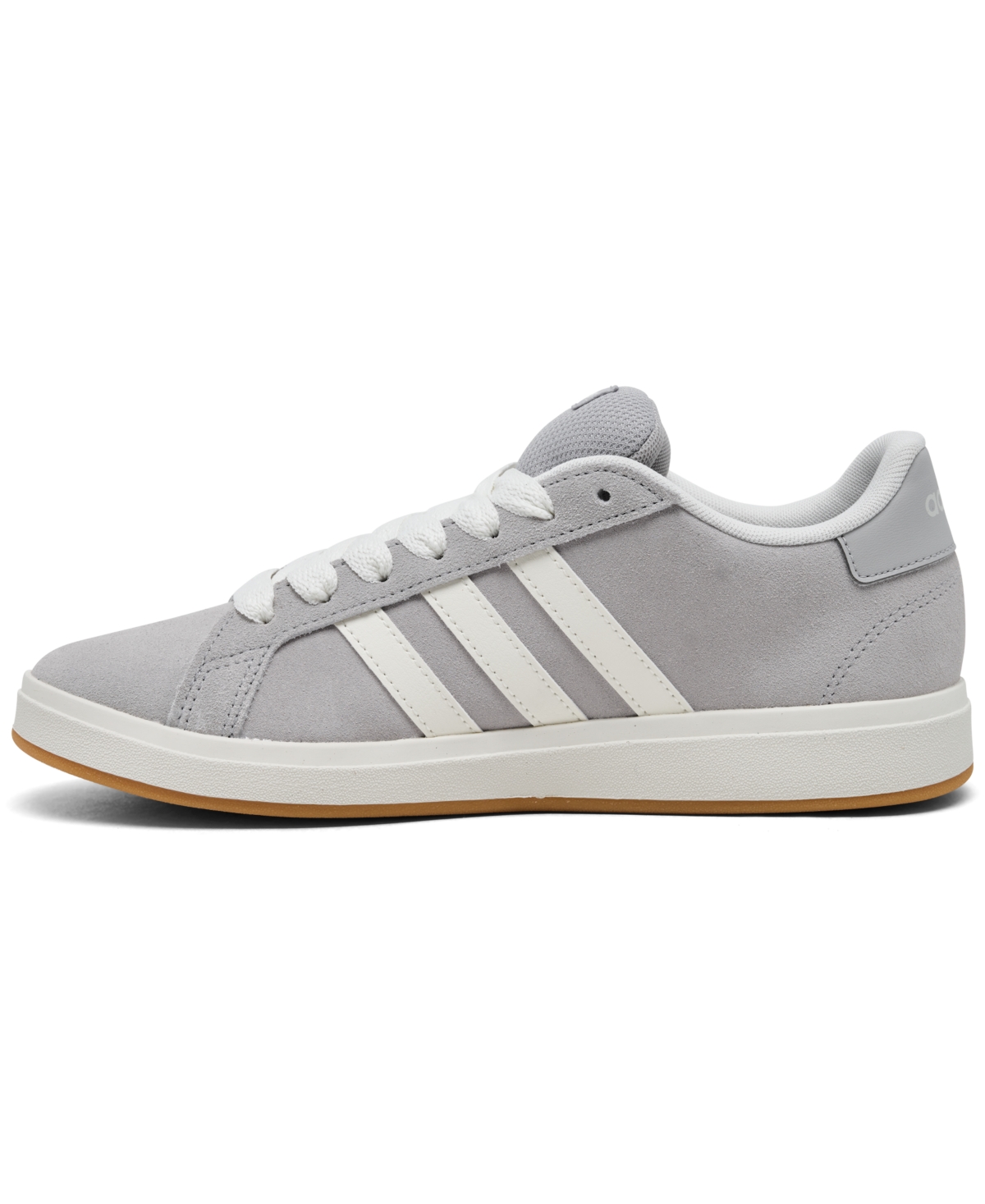 Adidas Originals Big Kids Grand Court 00s Casual Sneakers From Finish Line In Gray,white
