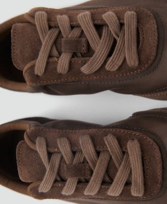 MANGO Women's Suede Blend Sneakers