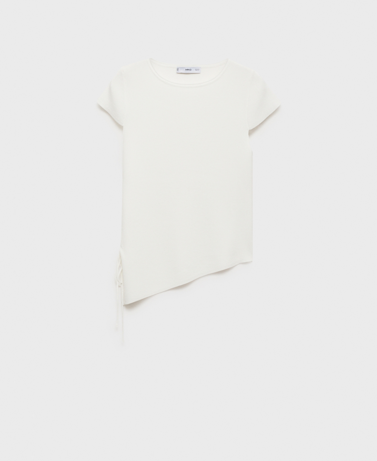 Women's Asymmetrical Low Knit Jersey Top - Navy