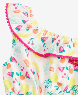 Baby Girls Fruit Toss Printed Dress & Bloomer, 2 Piece Set, Exclusively at Macy's