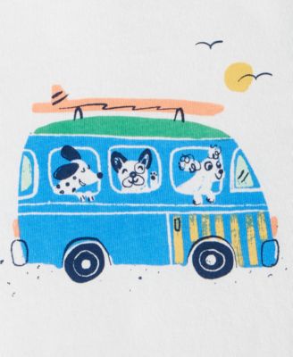 Baby Boys Dog Graphic Colorblocked Sunsuit, Exclusively at Macy's