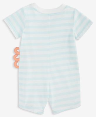 Baby Boys Octopus Graphic Striped Sunsuit, Exclusively at Macy's