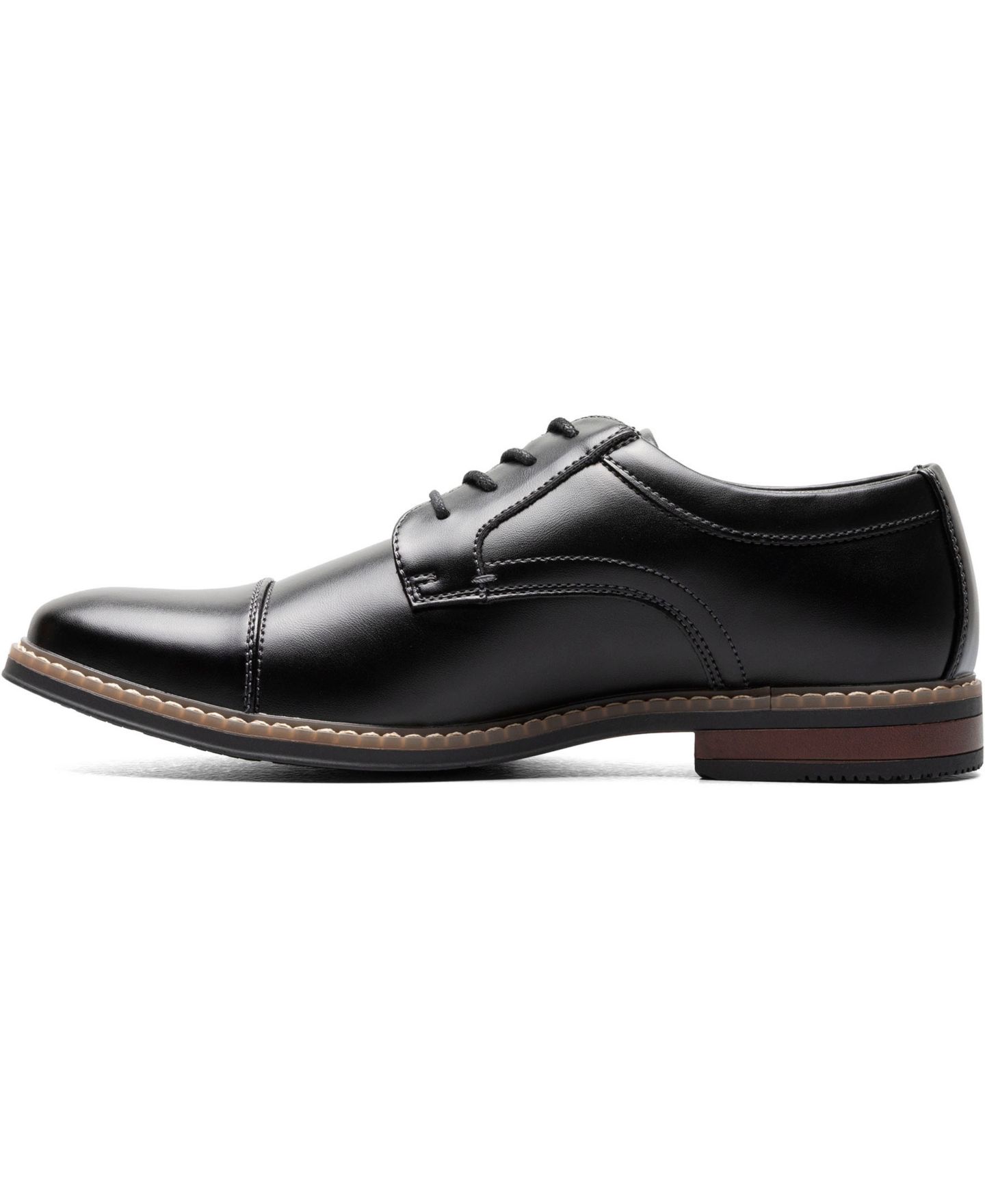 Мужские туфли Nunn Bush Carmelo Cap Toe Oxford, цвет: Чёрный — фото 5