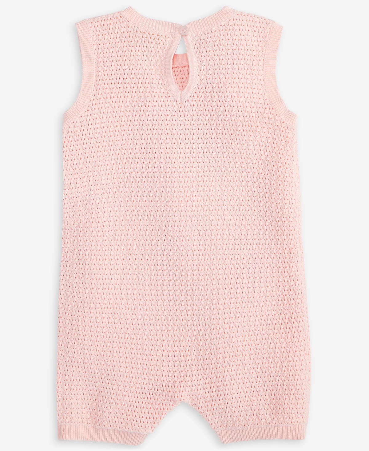 First Impressions Baby Girls Pointelle Cotton Ruffled Romper, Exclusively At Macy's