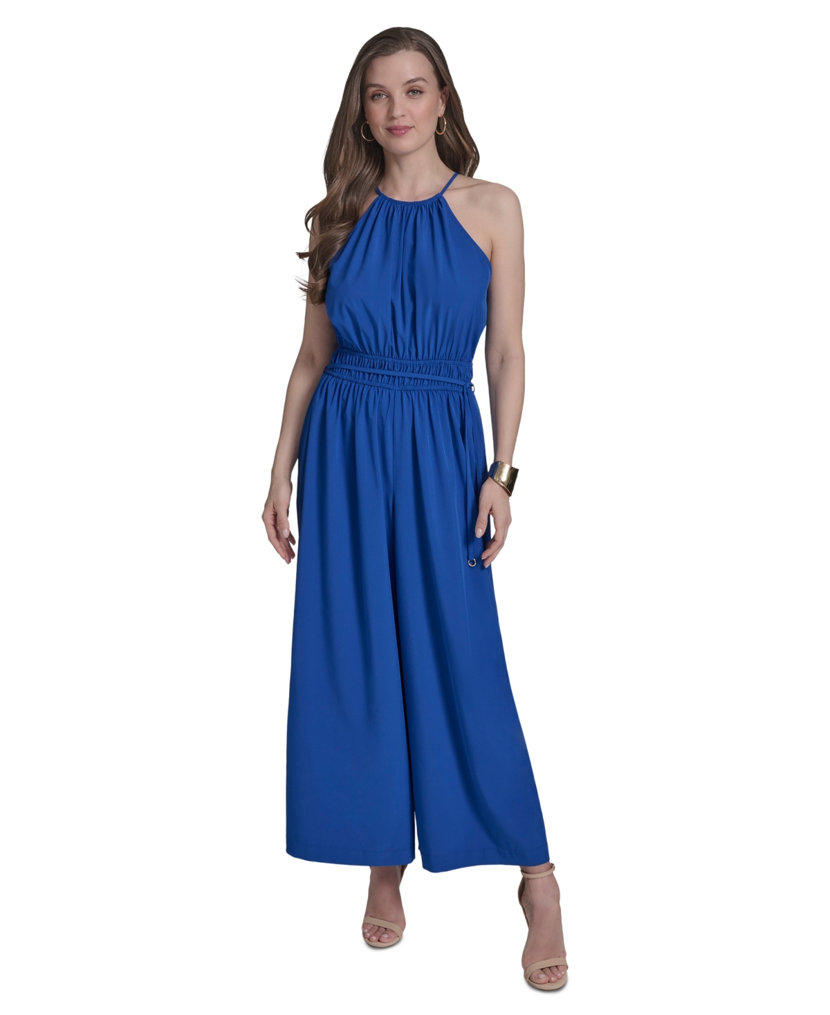 Women's Tie-Back Halter Wide-Leg Jumpsuit - Regent