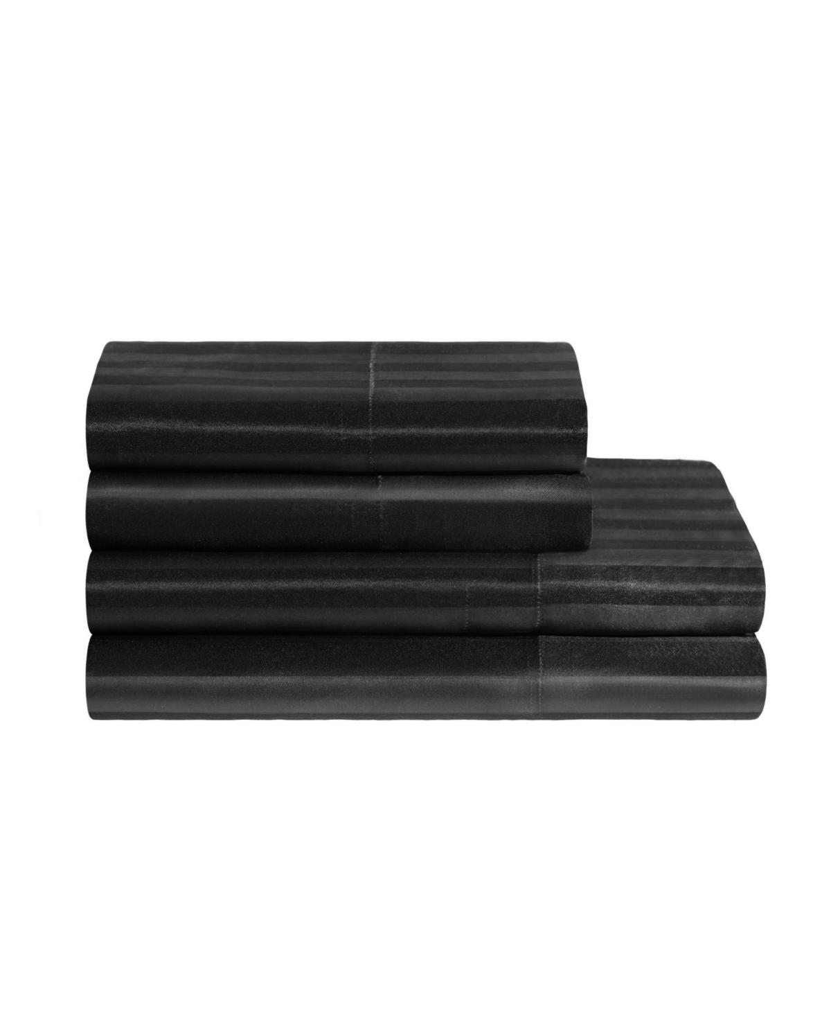 Shop Juicy Couture Satin Damask 4-pc. Sheet Set, Queen In Black