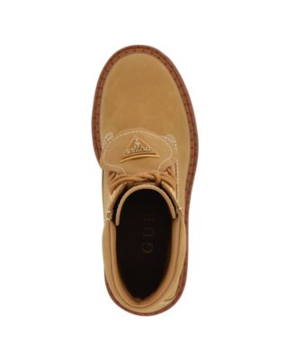 Women's Leavey Logo Lug Sole Combat Boots