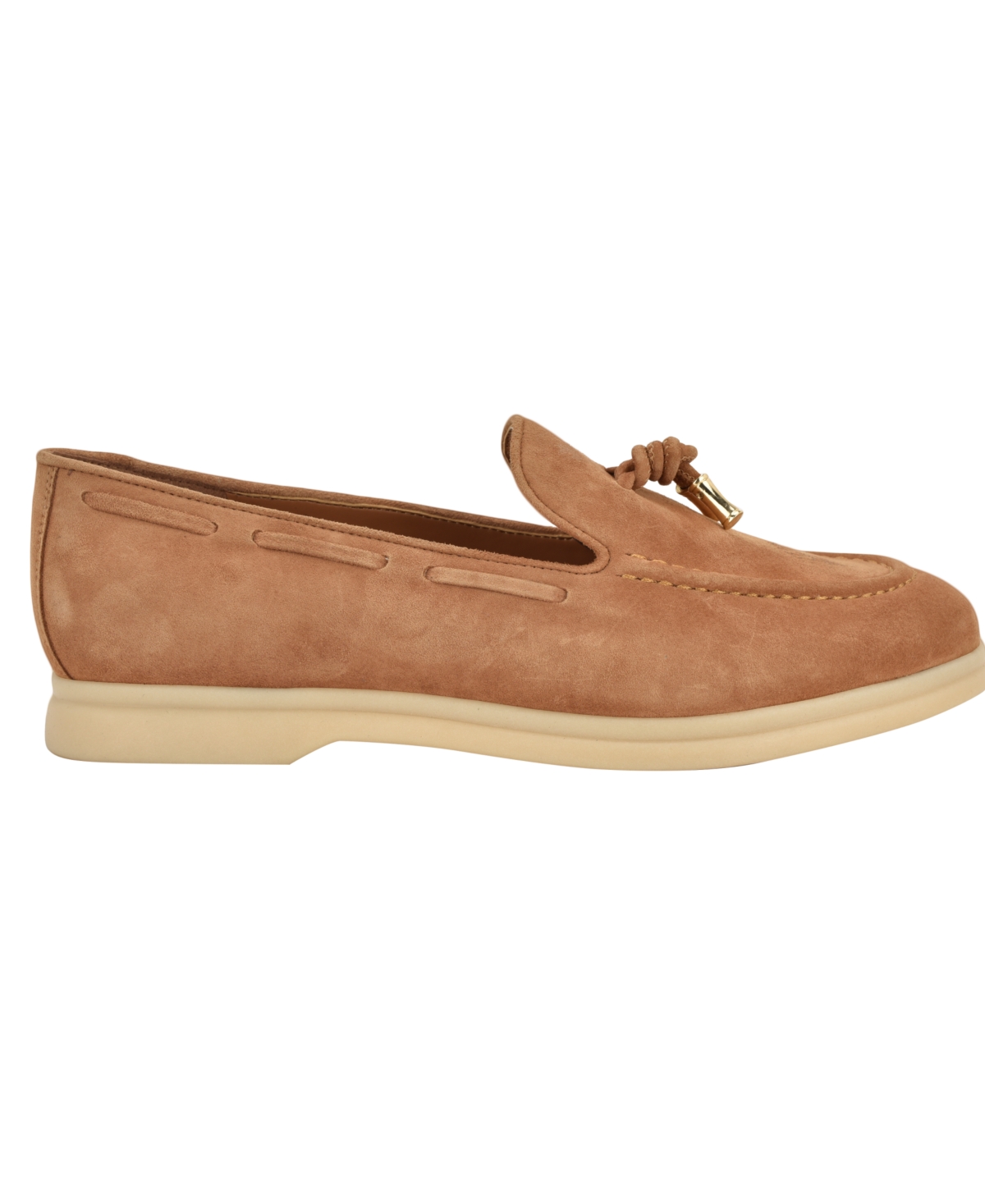 Guess Women's Aryana Interlaced Suede Slip-on Boat Loafers