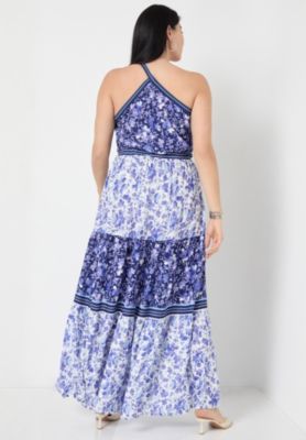 Women's June + Vie One-Shoulder Tiered Maxi Dress