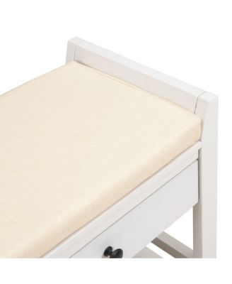 Entryway Storage Bench with Cushion Drawers and Shoe Rack for Organized Seating and Footwear Storage in Small Spaces-The Pop Home