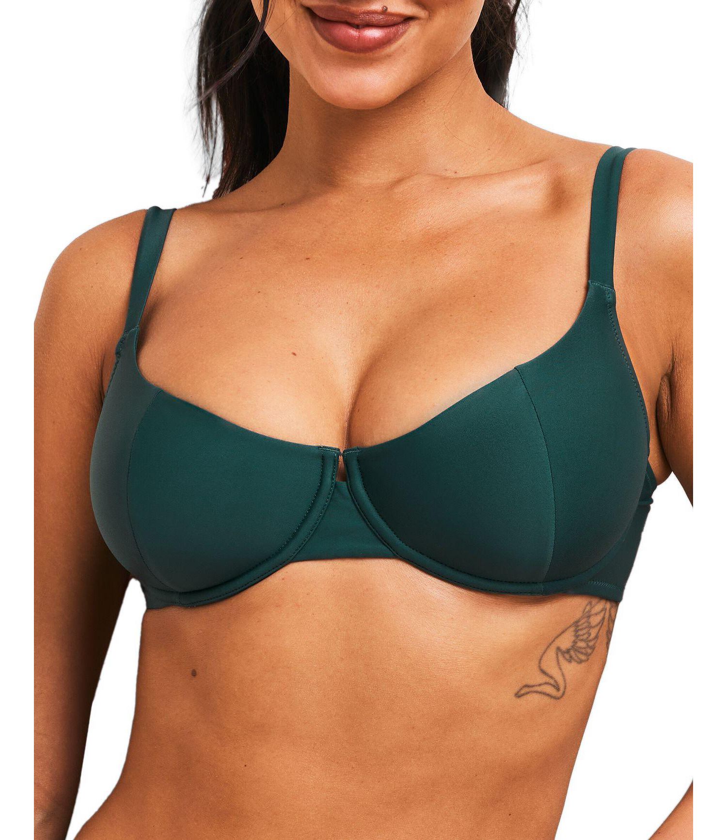 Women's Tricia Swimwear Knit-lined Bikini Top Bra Sizing