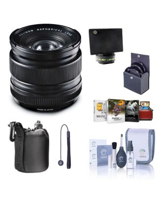 XF 14mm f/2.8 R Lens, Bundle with Flex Lens Shade, 58mm Filter Kit, Lens Case, Cleaning Kit, Capleash, Mac Software Kit
