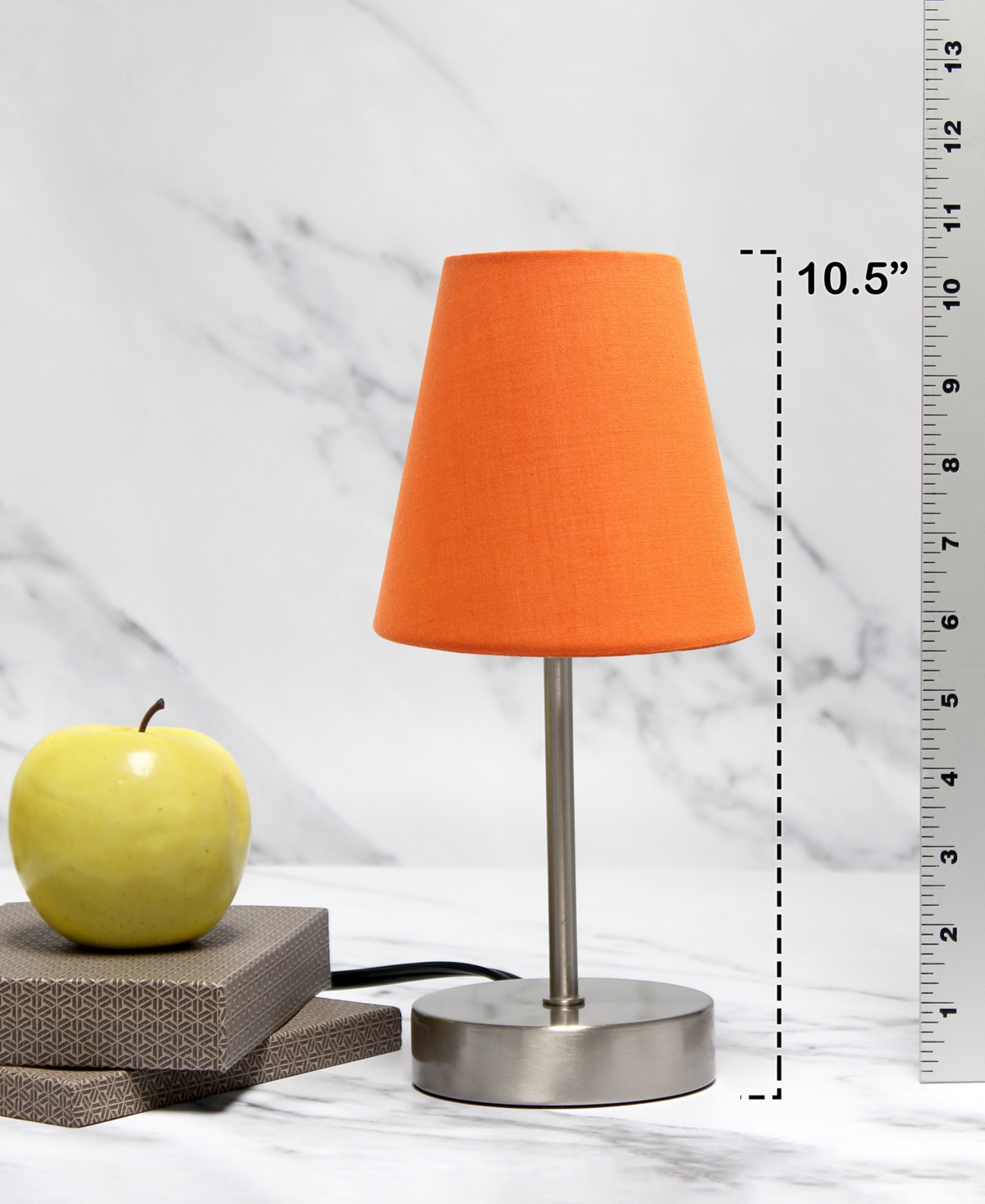 Creekwood Home 10.5" Metal Iconic Duo Mini Sand Nickel Table Lamp Set