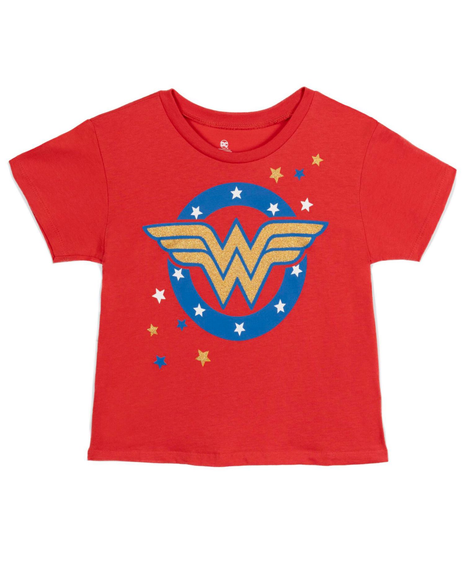Little Girls Glitter Graphic T-Shirt