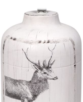 17.8" Ceramic Vintage Farmhouse Accent Table Lamp