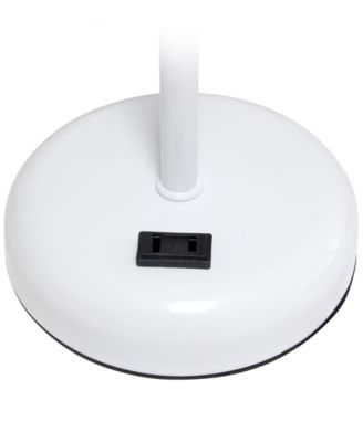 19.5" Metal Oslo Contemporary Bedside Duo Table Lamp Set