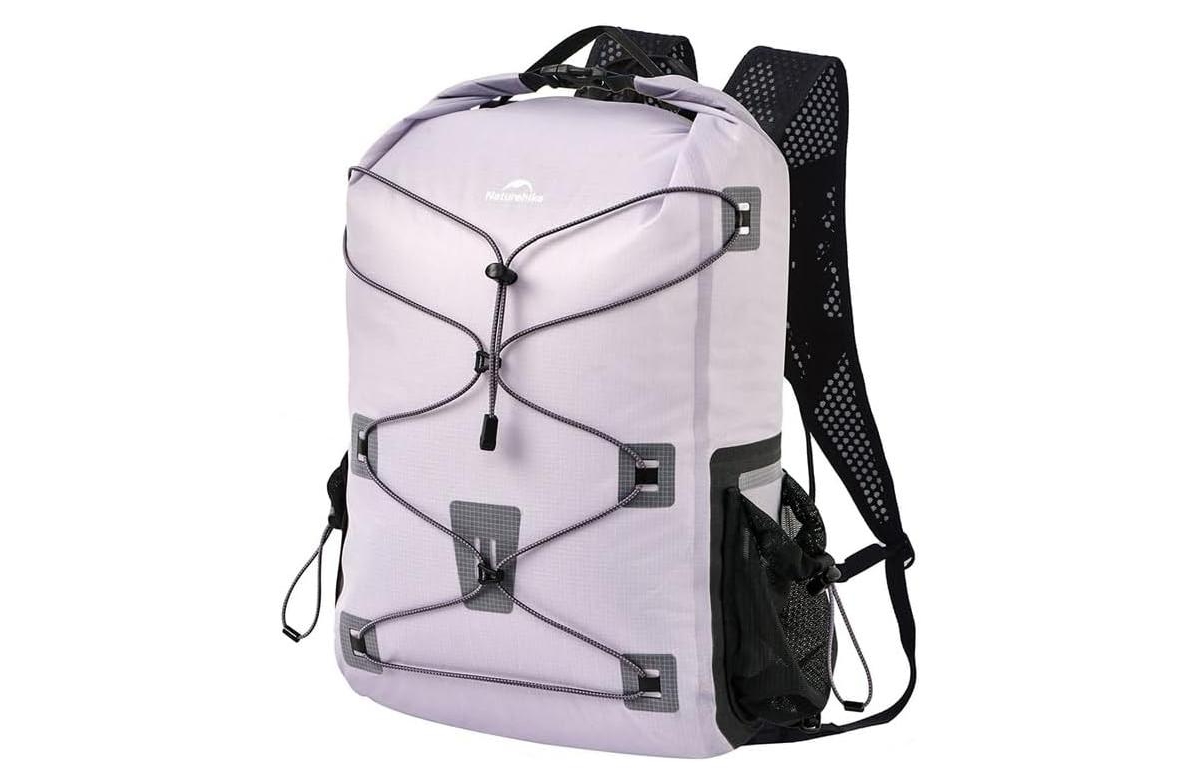 Waterproof Dry Bag &#x2013; Lightweight Large Capacity Backpack with Waterproof Pouch for Wet & Dry Camping, Outdoor Sports & Travel - Purp