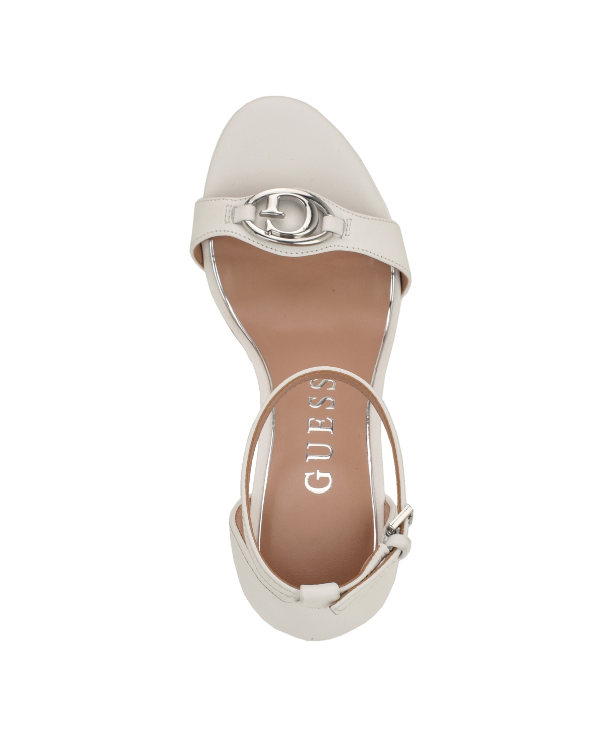 Guess Women's Kabrina G Logo Ankle Strap Stiletto Sandals