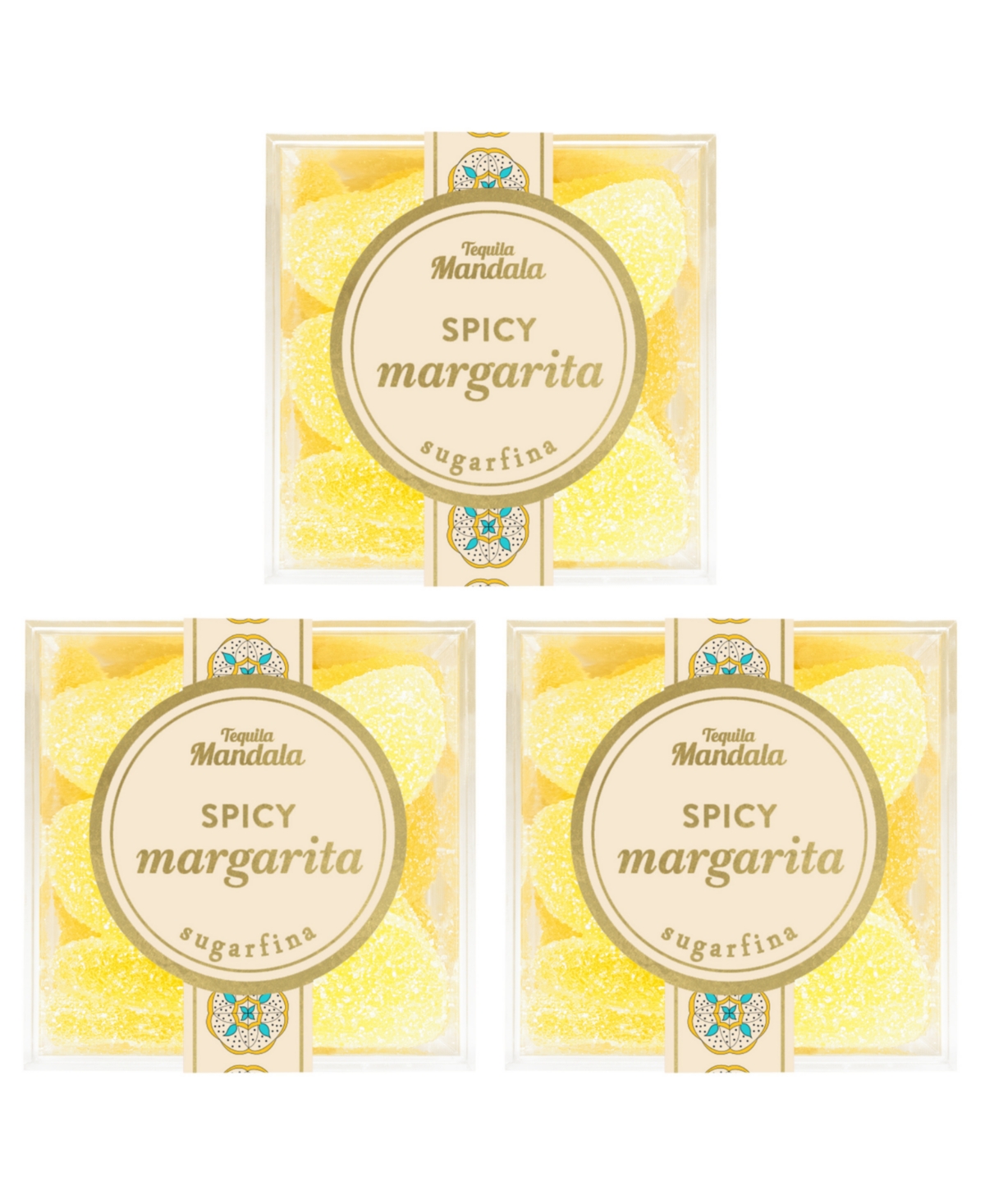 Sugarfina Spicy Margarita Small Cube Kit Tequila Mandala Blanco, 3 Pieces