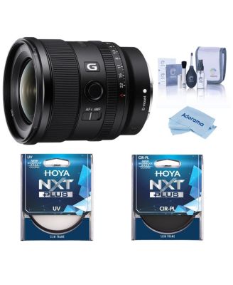 FE 20mm f/1.8 G Lens for Sony E, Bundle with Hoya NXT Plus 67mm UV+CPL Filter, Cleaning Kit, Cleaning Cloth