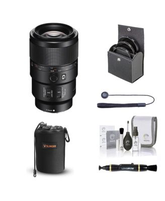 FE 90mm f/2.8 Macro G OSS Lens, Bundle with 62mm Filter Kit, Lens Case, Cleaning Kit, Lens Cleaner, Lens Cap Tether