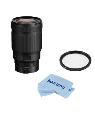NIKKOR Z 50mm f/1.2 S Lens, Bundle with ProOptic Pro Digital 82mm Multi Coated UV Slim Filter, Cleaning Cloth