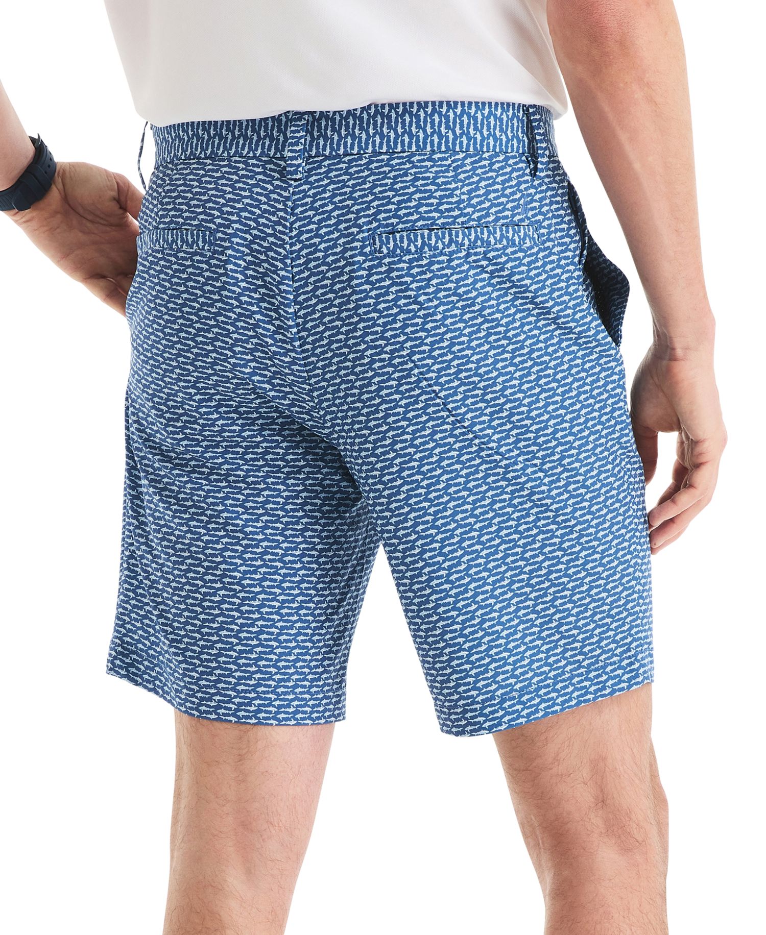 Men's 8.5" Slim-Fit Shark Graphic Shorts