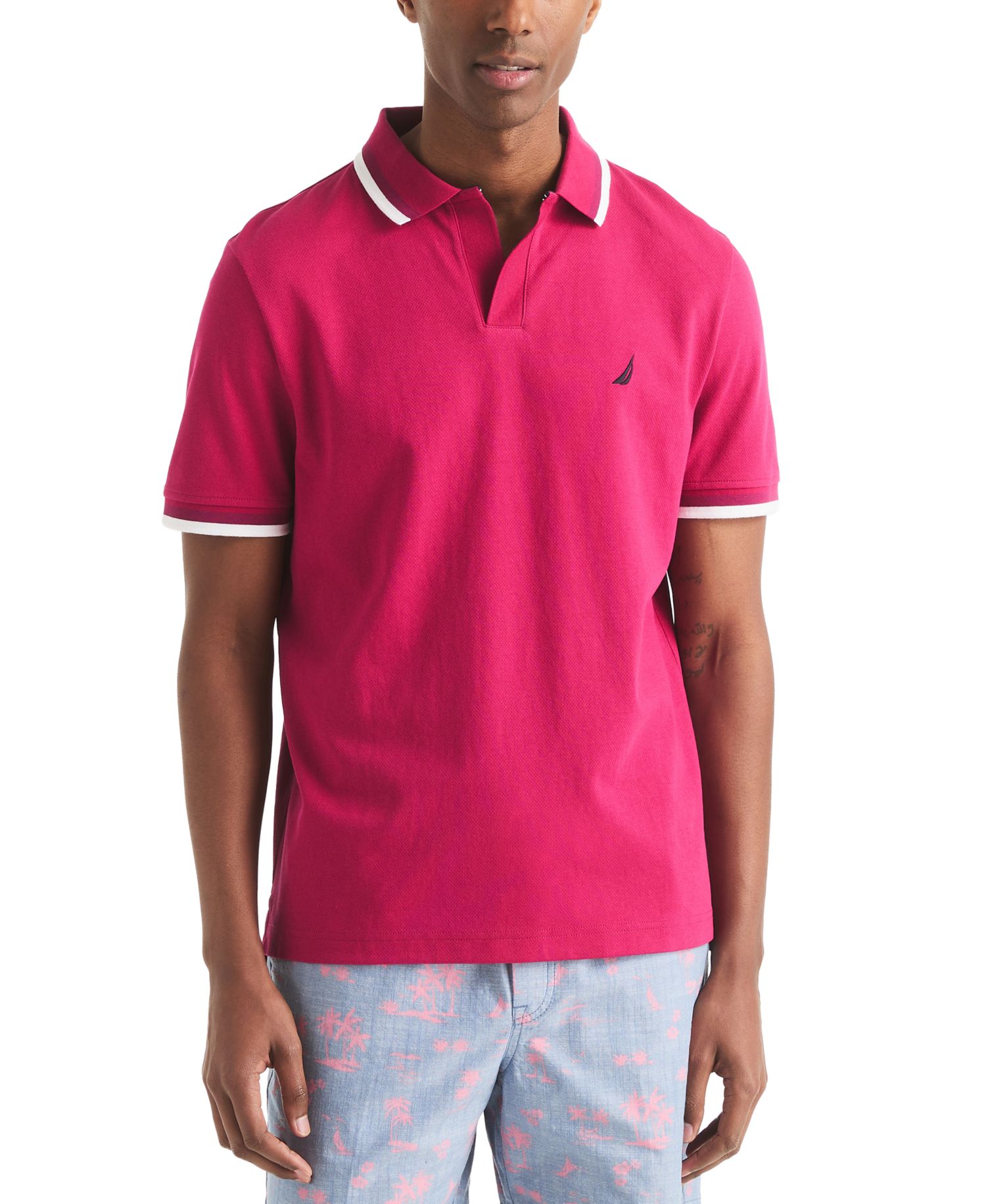 Men's Classic-Fit Johnny Collar Tipped Polo Shirt