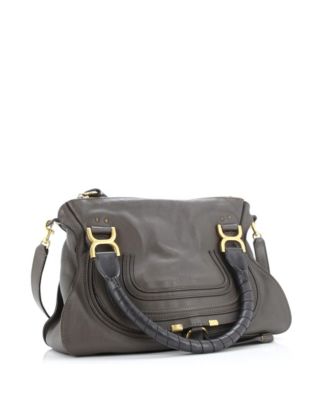 Medium Marcie Satchel Leather