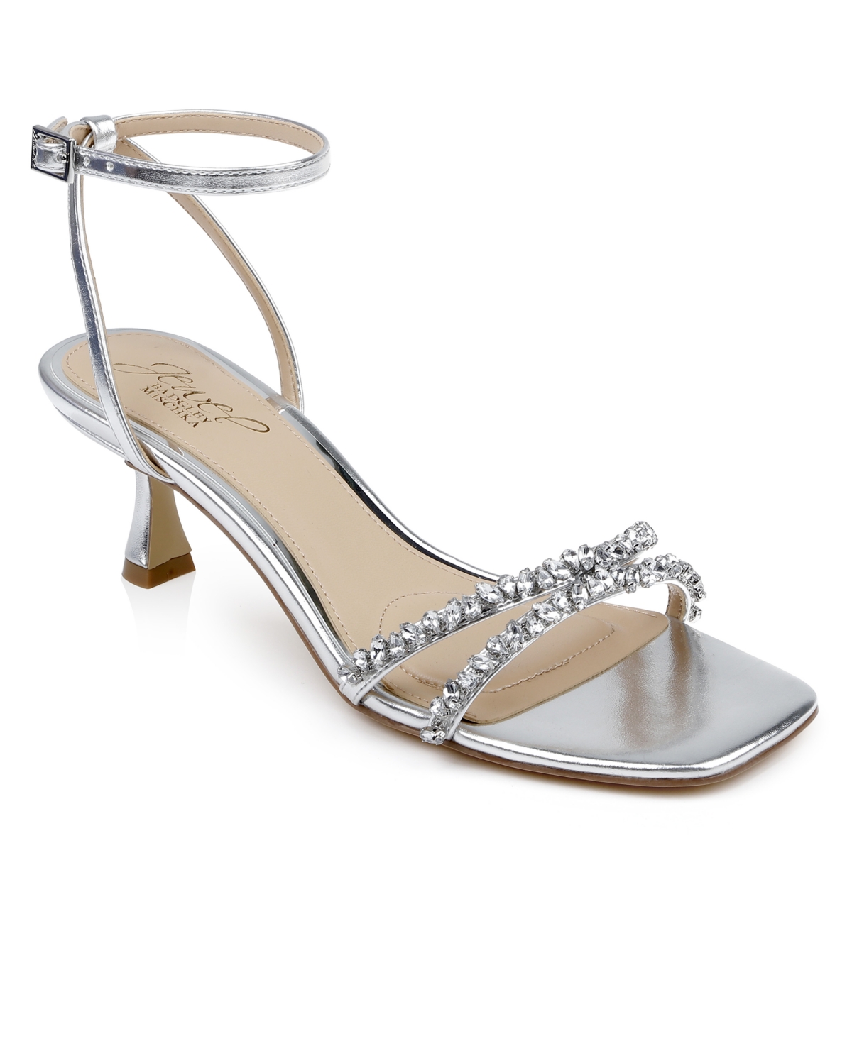 Women's Nayla Kitten Heel Dress Sandals - Rose Gold Metallic